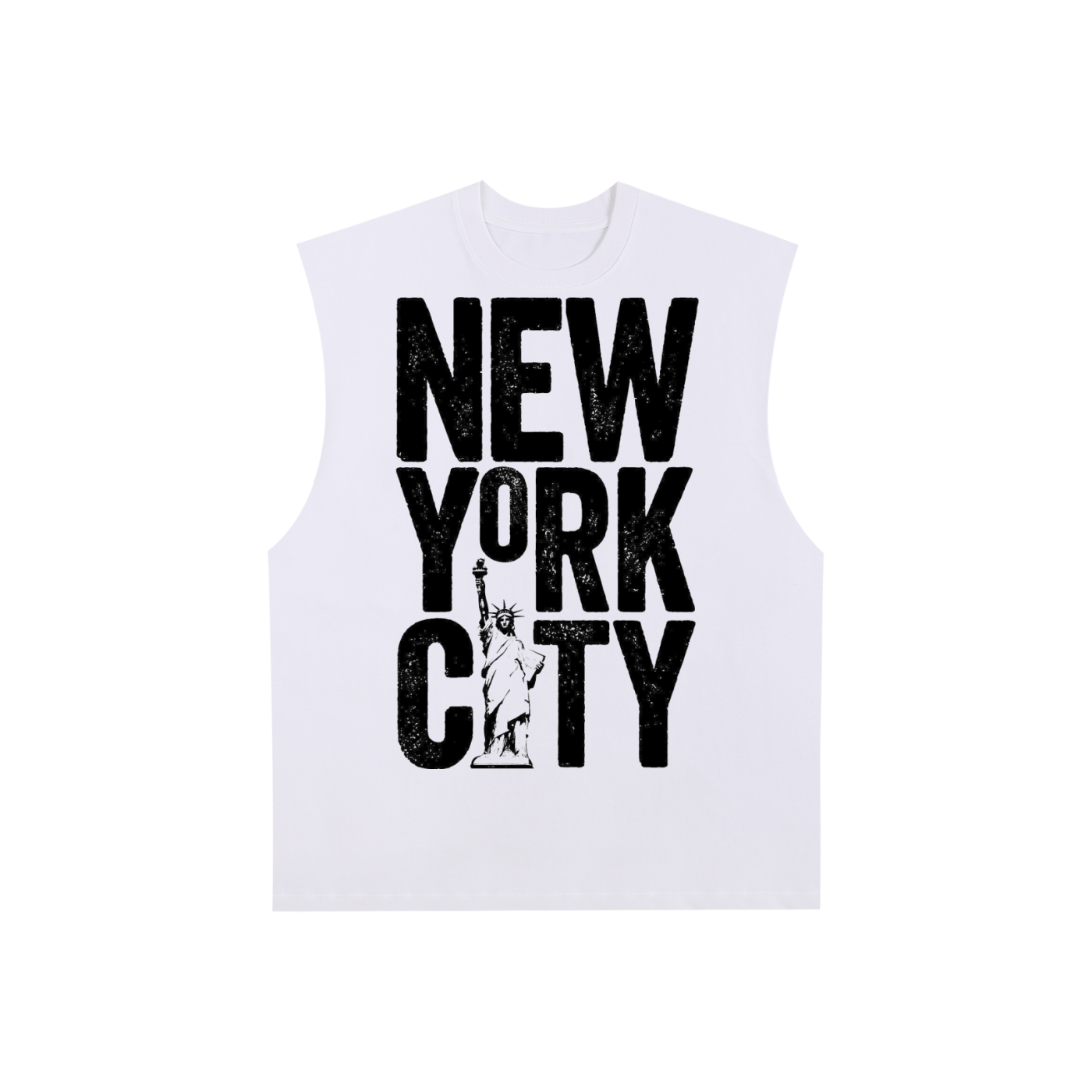 Raw Edge Cotton Tank Top
