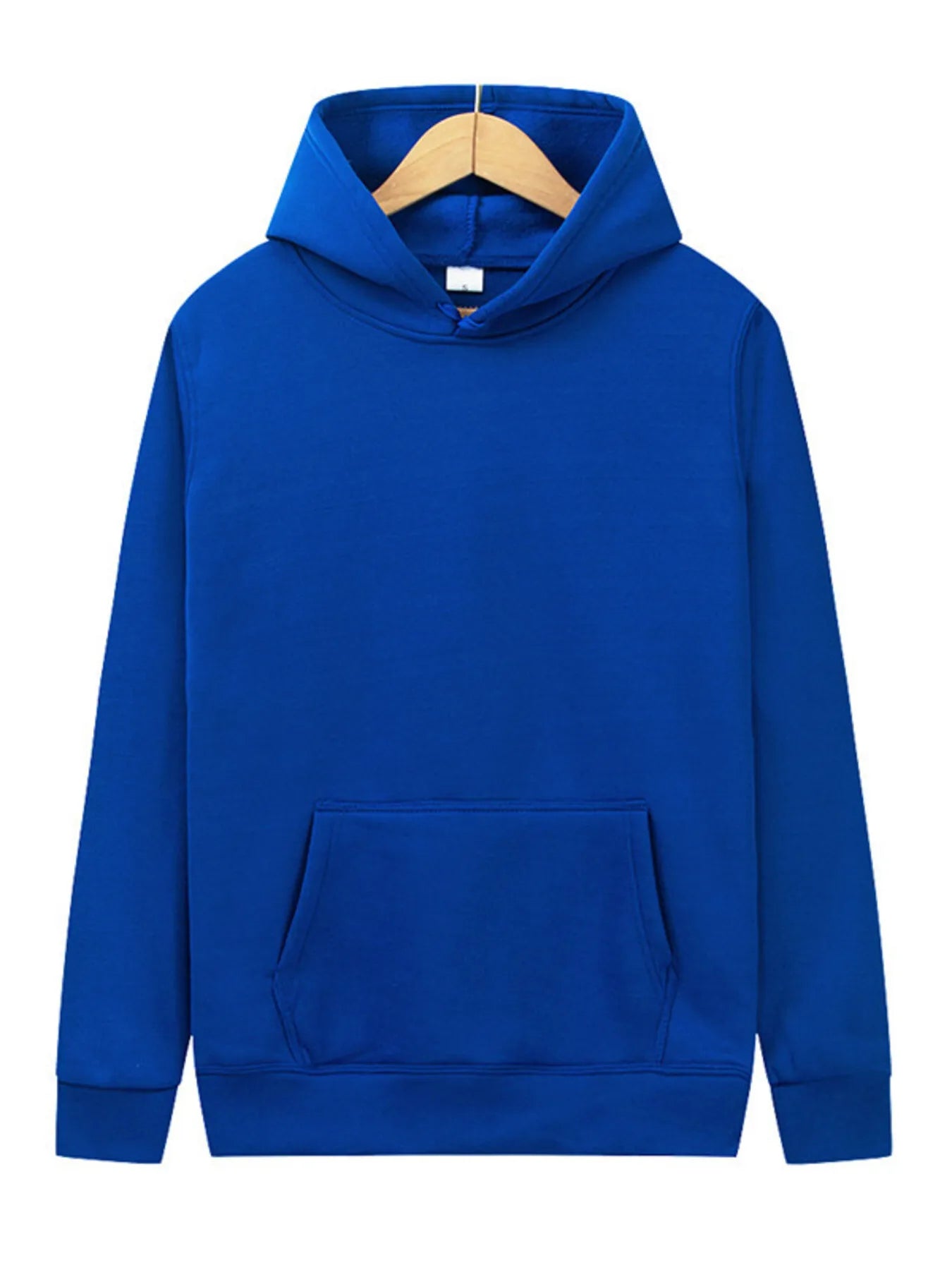Men's Full Size Kangaroo Pocket Long Sleeve Hoodie Plus Size
