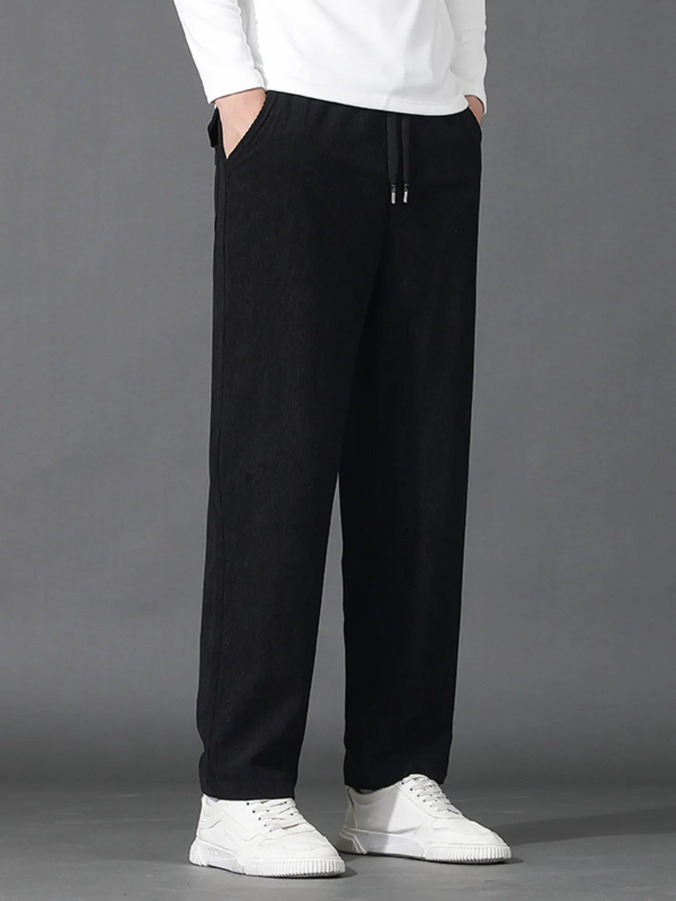 Men's Plus Size Drawstring Loose Fit Pants
