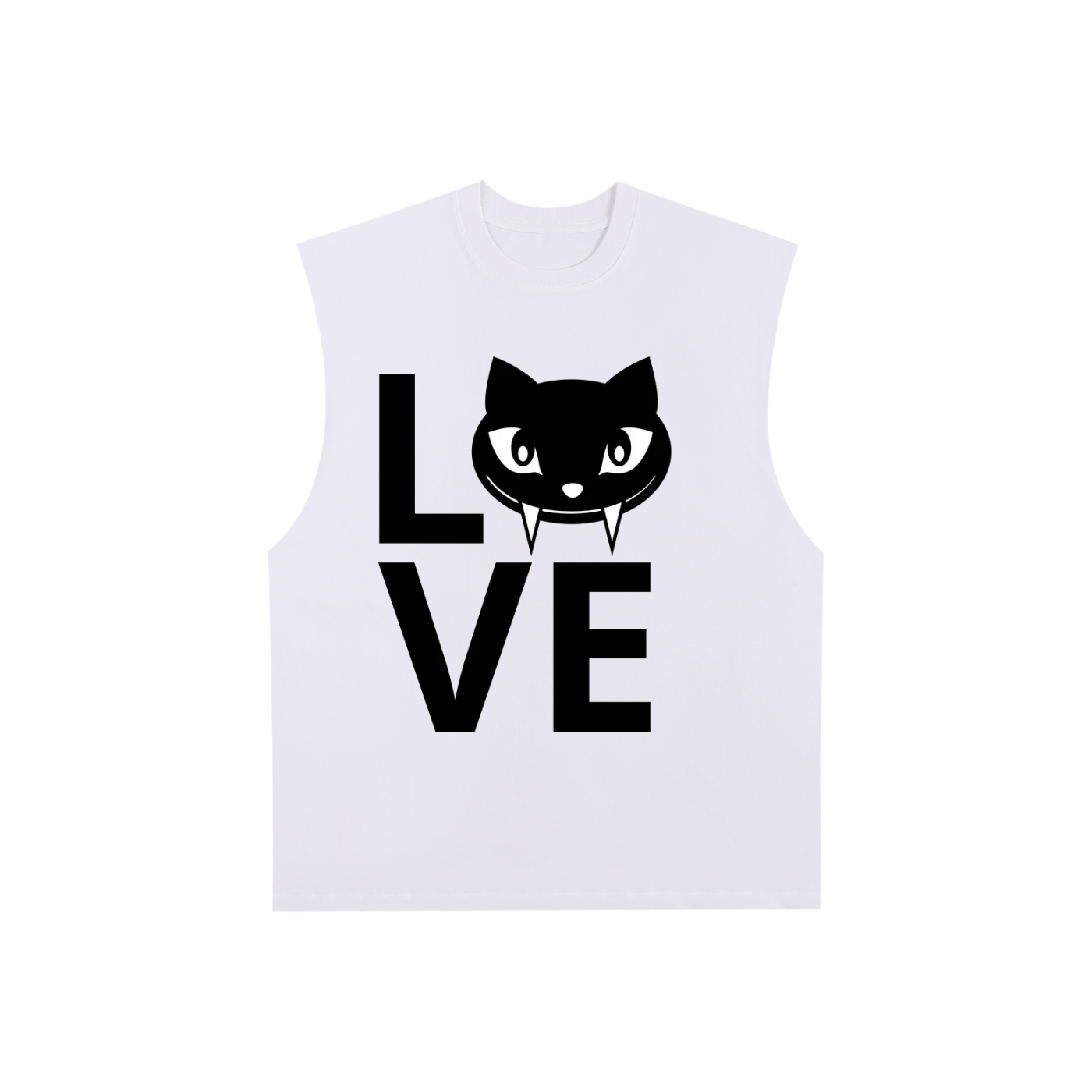 Raw Edge Cotton Tank Top