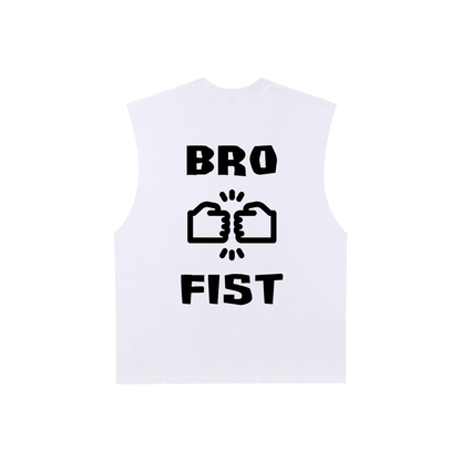 Raw Edge Cotton Tank Top