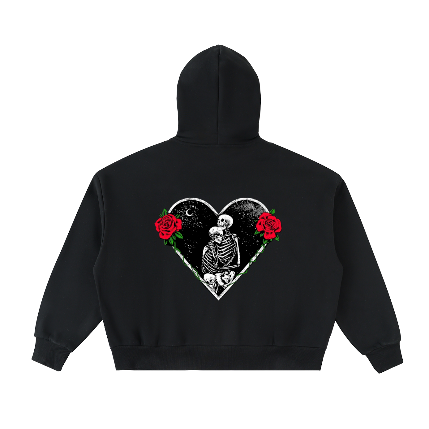 Fleeced Full-Zip Boxy Hoodie