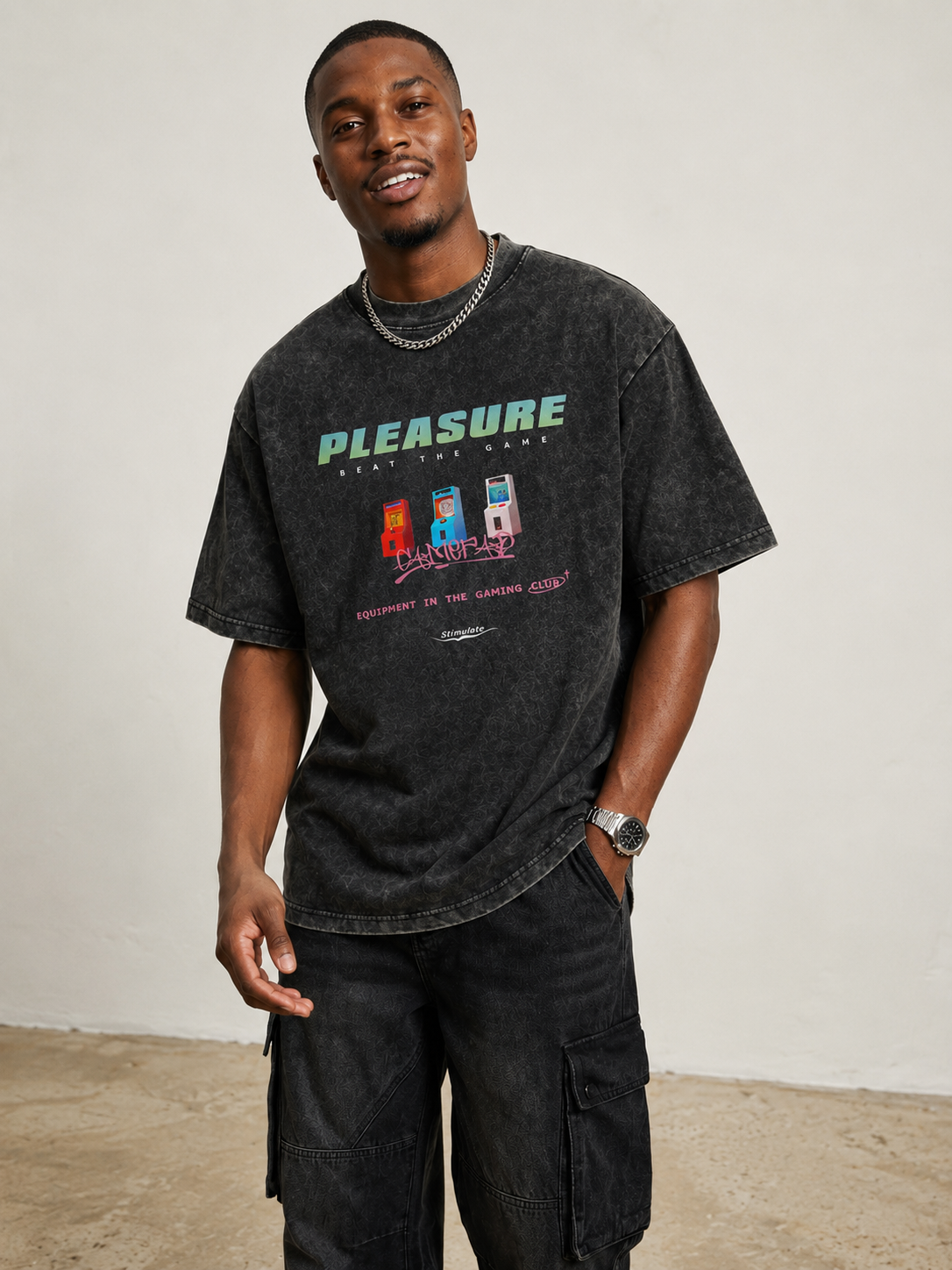 Men's Graphic Round Neck Short Sleeve T-Shirt