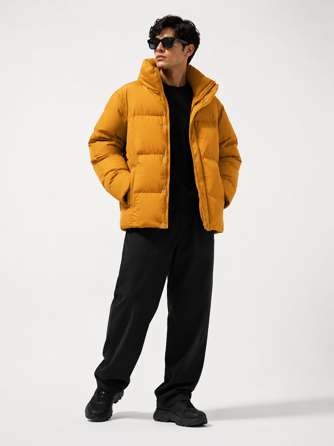 Men's Plus Size Warm Padded Puffer Jacket