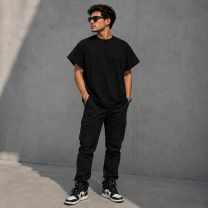 Oversized Gothic Eagle T-Shirt