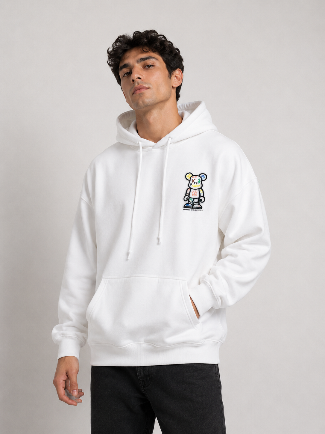 Minimalist Bear Streetwear Hoodie