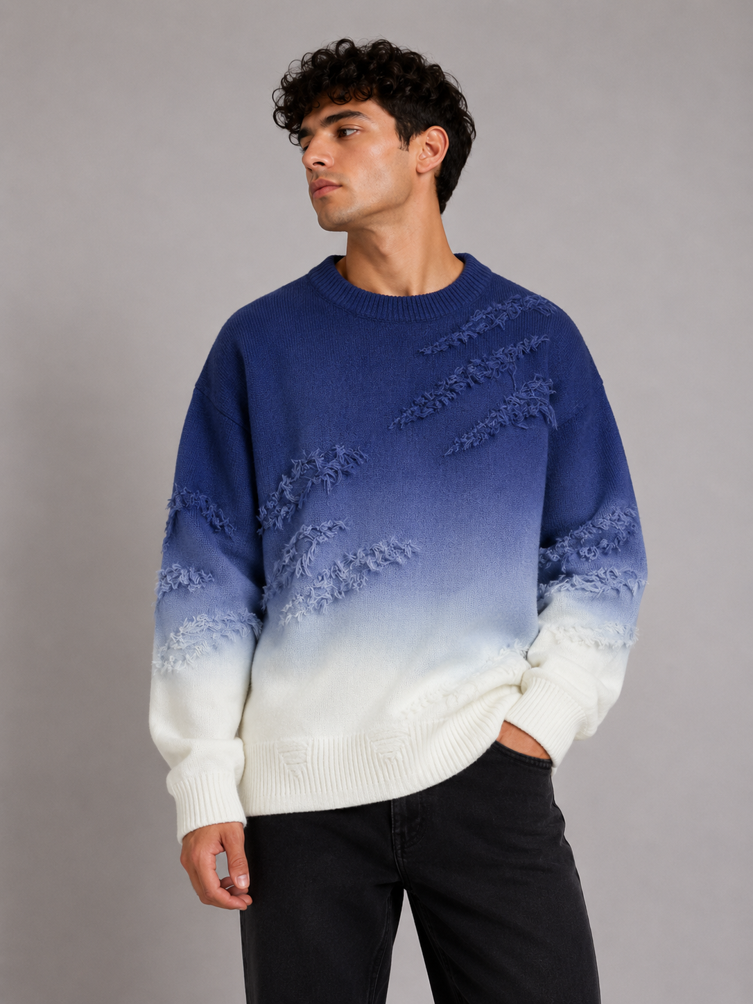 Streetwear Fade Effect Sweater