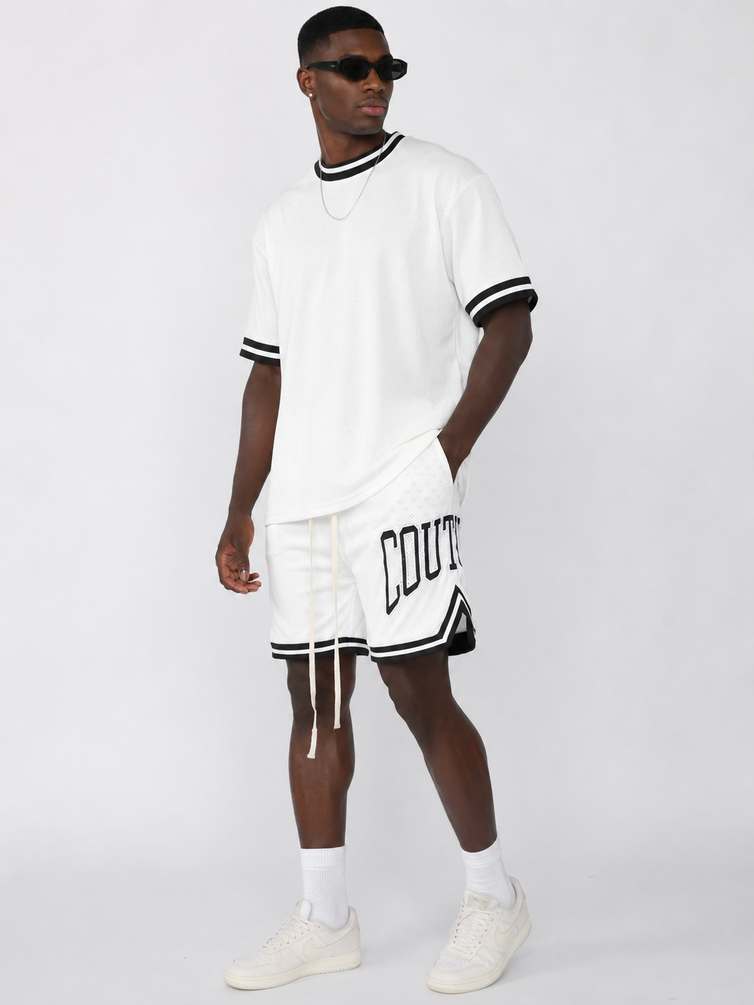 Men's Plus Size Letter Drawstring Shorts