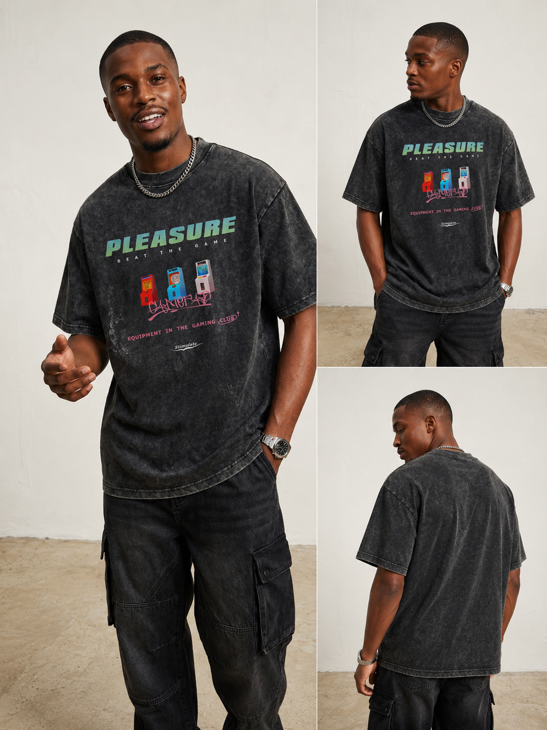 Men's Graphic Round Neck Short Sleeve T-Shirt