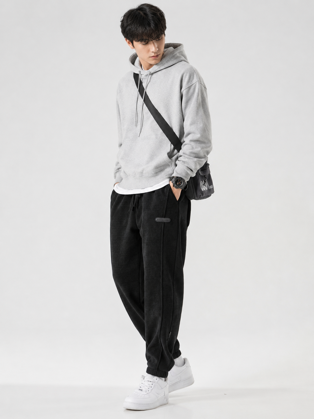 Men's Plus Size Drawstring Loose Fit Joggers