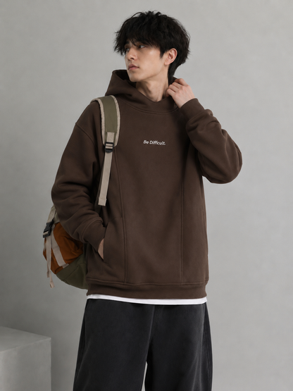 Men's Plus Size Letter Long Sleeve Hoodie