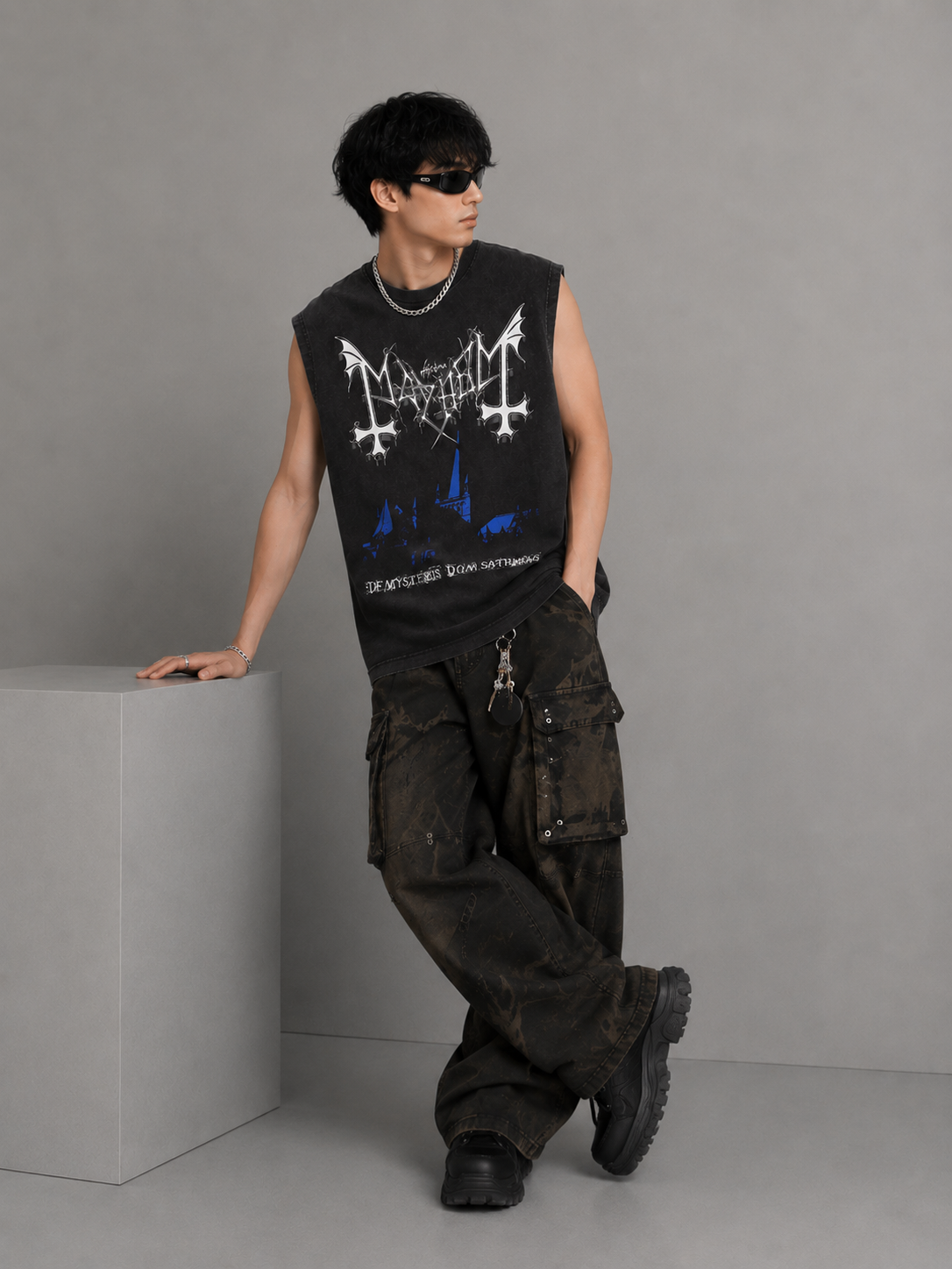 Men's Graphic Vintage Wash Tank Top