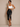 Ruched Slit Midi Skirt