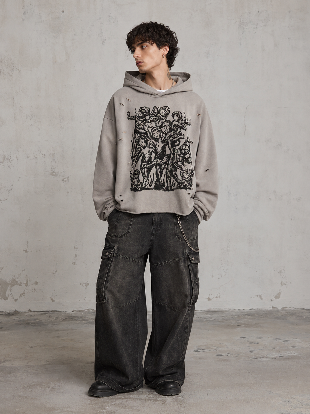 Men's Graphic Long Sleeve Hoodie