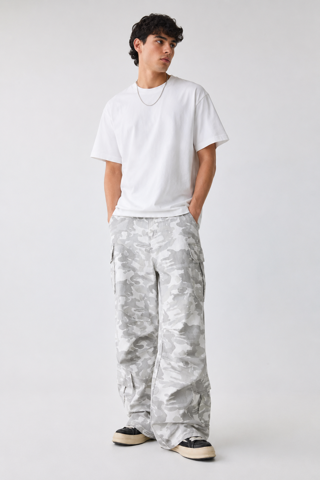 Men's Relaxed Fit Camo Cargo Pants