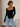 Ribbed Knit Sweetheart Neckline Sweater