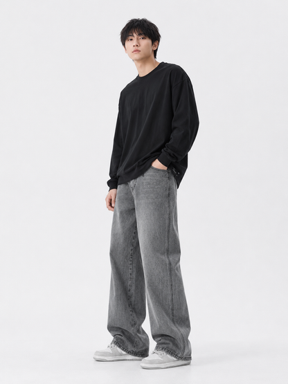 Men's Full Size Wide Leg Jeans Plus Size