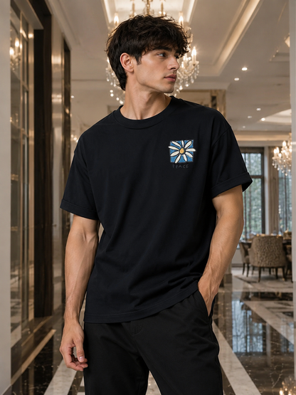 Men's Peace Flower Graphic T-Shirt