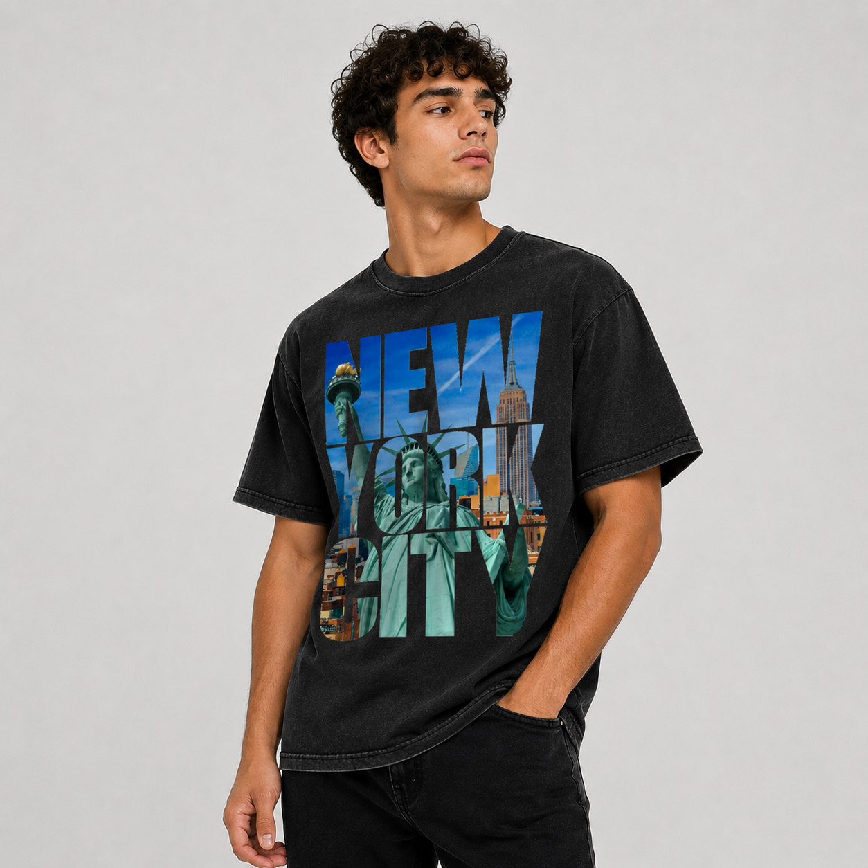 Enzyme Washed T-Shirt