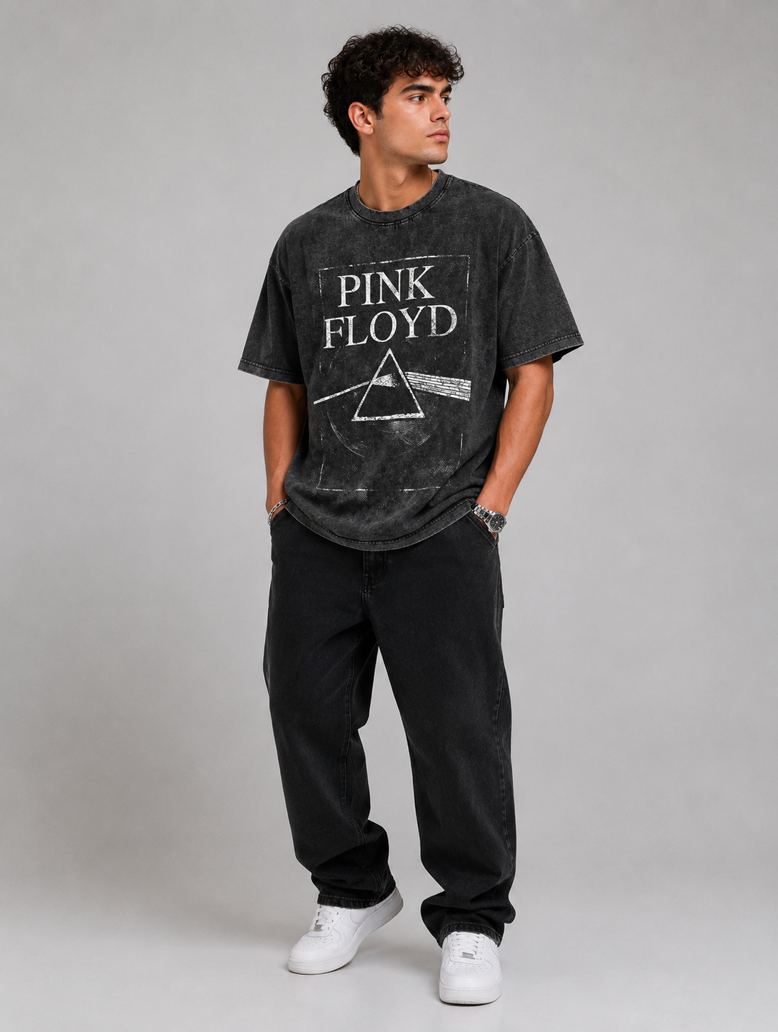 Men's Letter Round Neck Short Sleeve T-Shirt