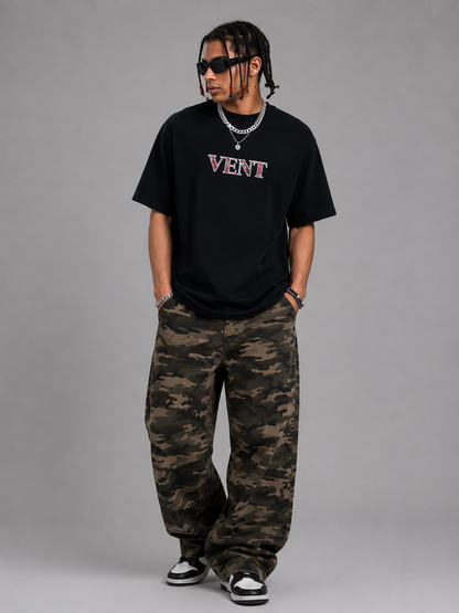 Men's Graphic Round Neck Oversized T-Shirt