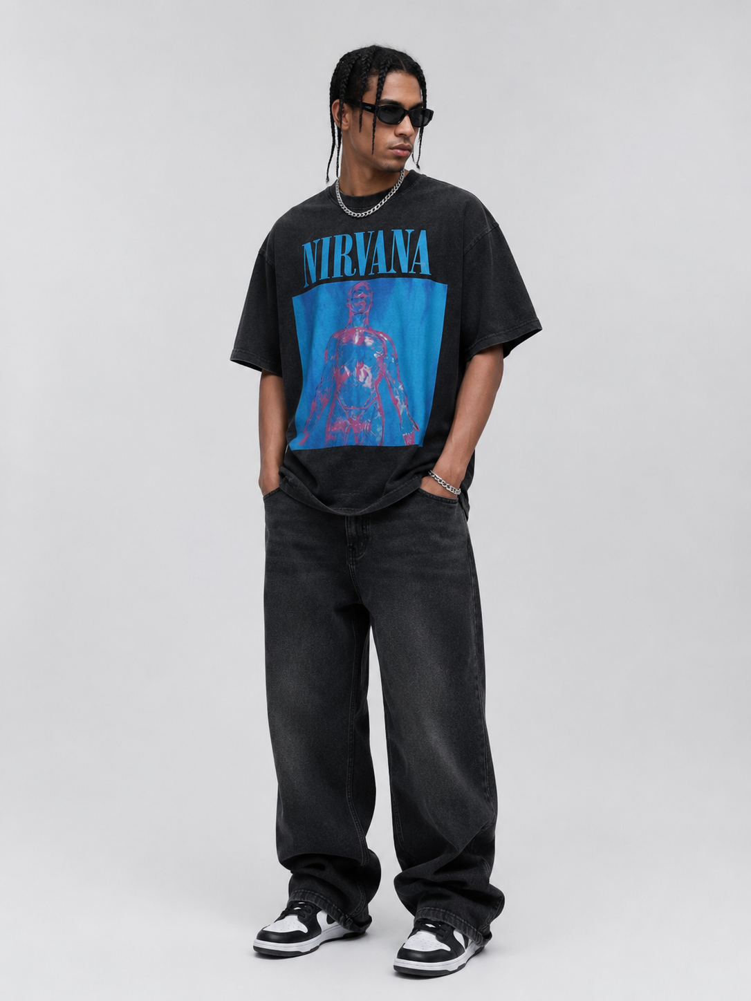 Men's Graphic Round Neck Short Sleeve T-Shirt
