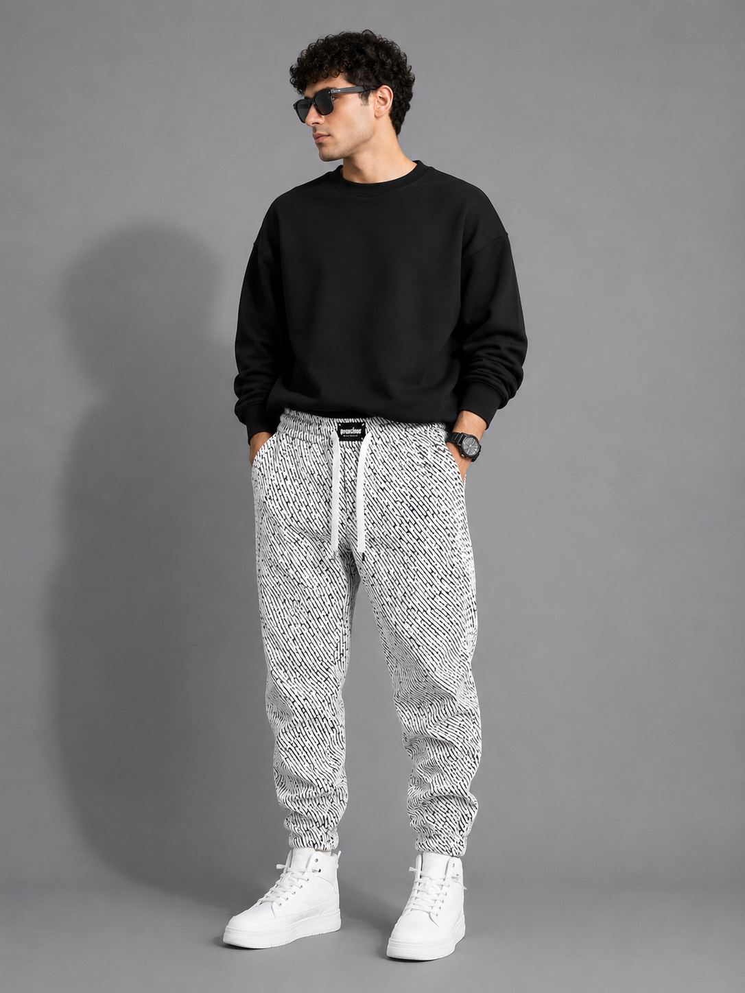 Men's Plus Size Casual Drawstring Joggers