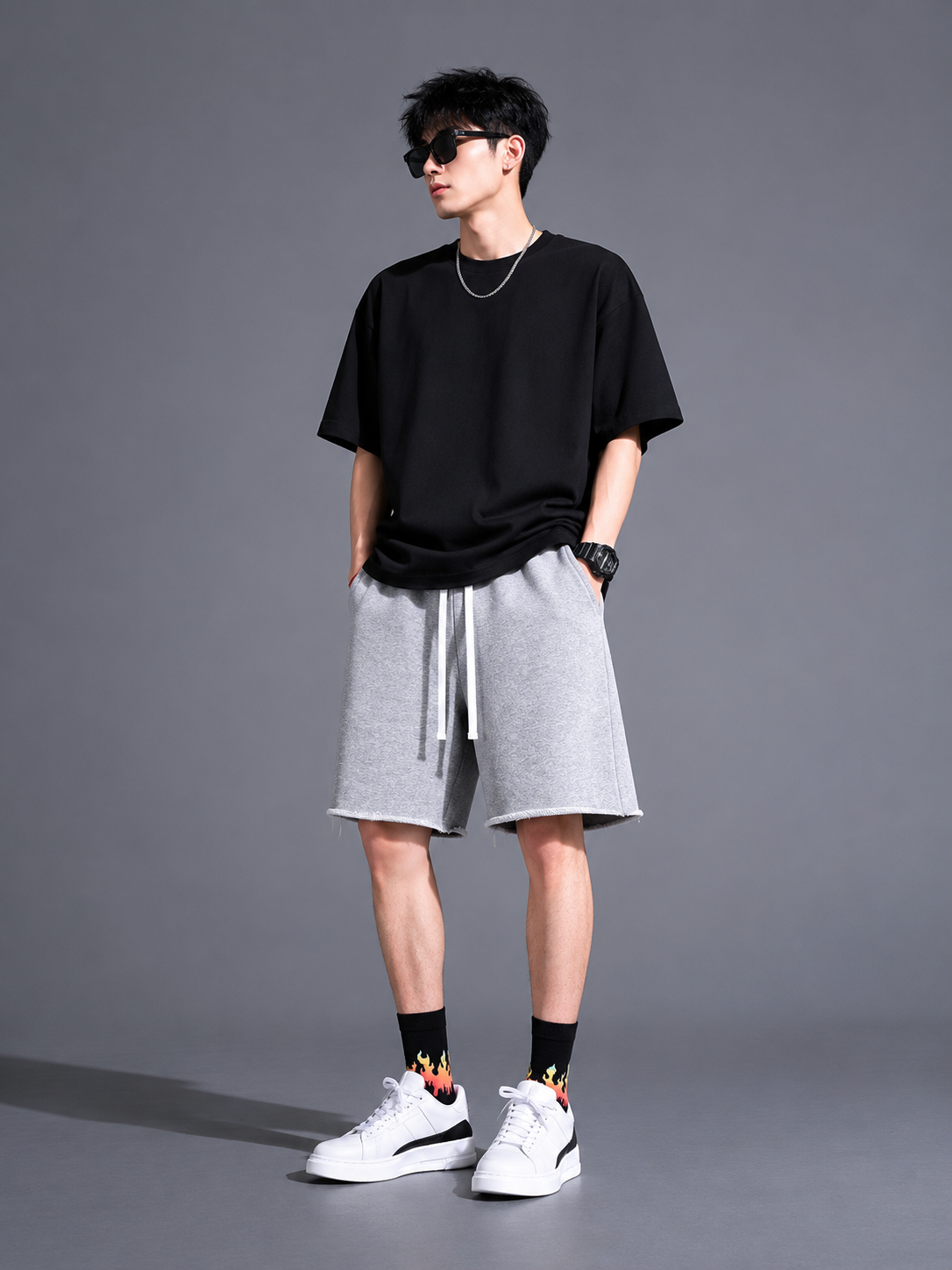 Men's Plus Size Drawstring Shorts