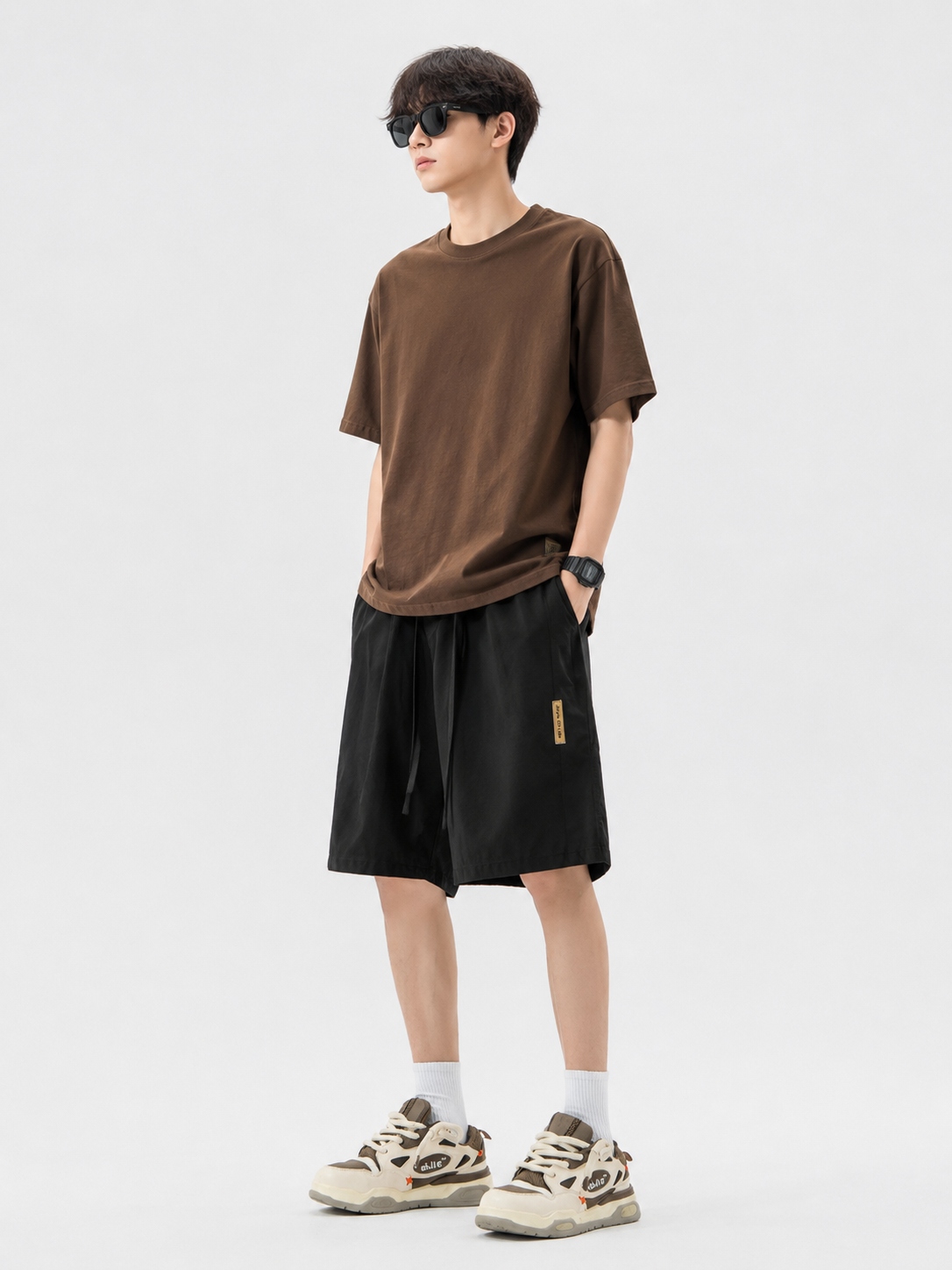 Men's Full Size Drawstring Casual Loose-Fit Pants Plus Size