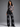 Butterfly Print High-Waisted Wide Leg Jeans