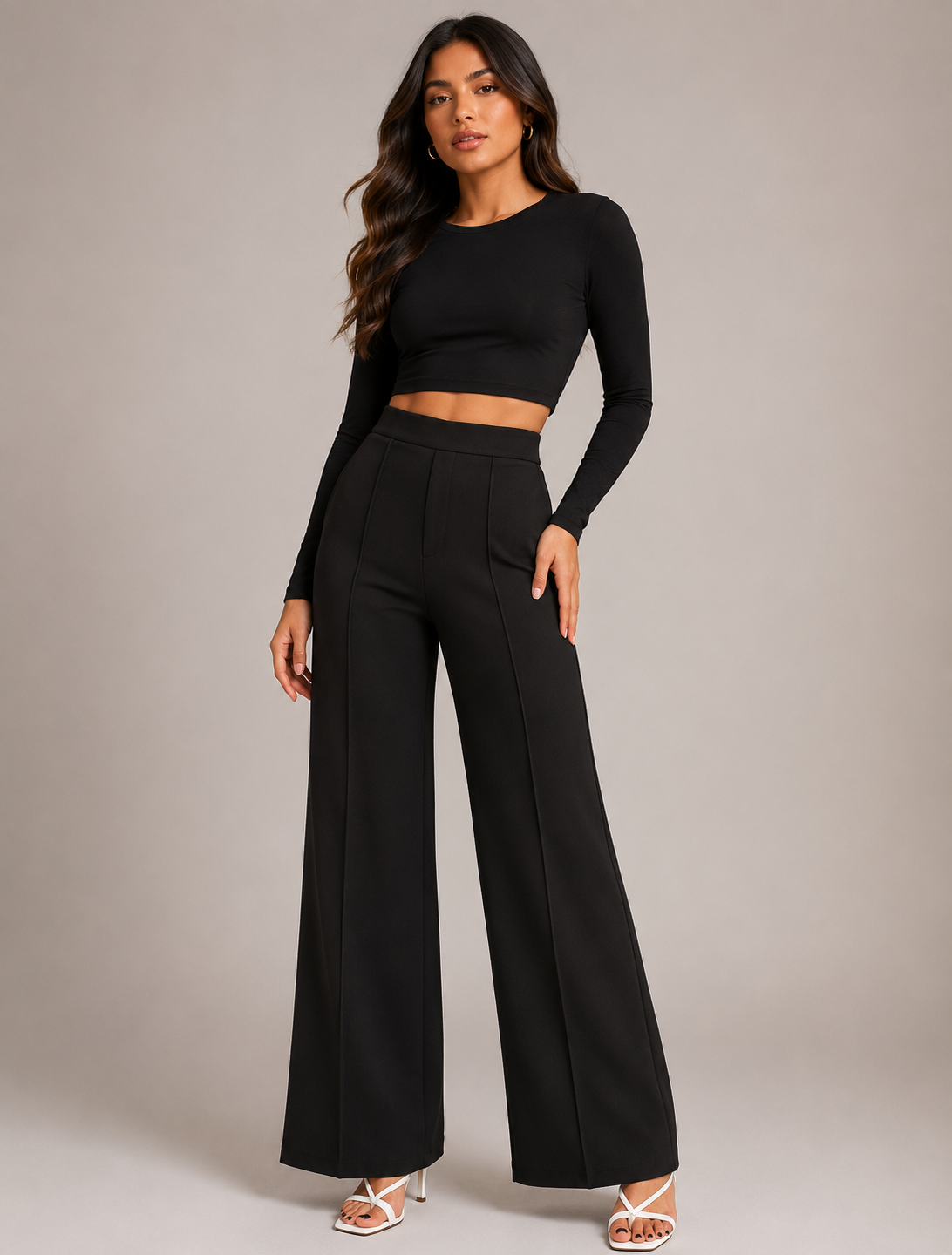 High Waist Flare Pants