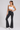 Zenana Raw Edge Hem Flare Yoga Pants