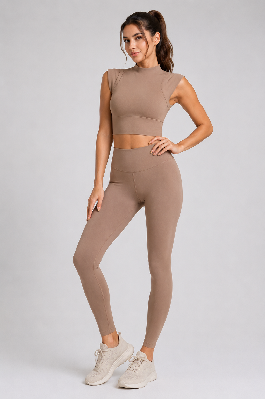 Mock Neck Active Tank