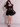 Lace Tie Shoulder Mini Dress