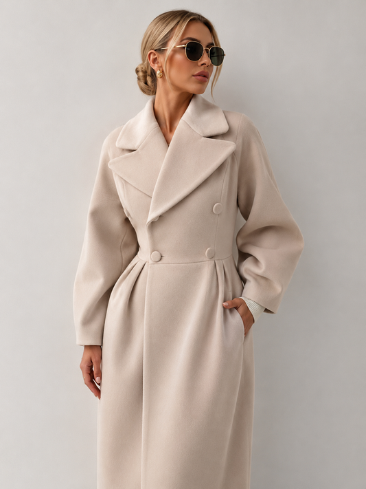 Double-Breasted Longline Coat