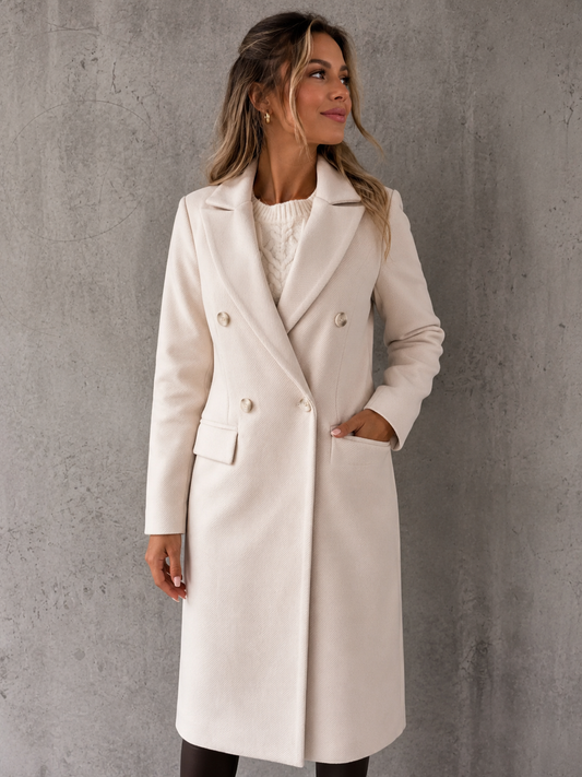 Double-Breasted Longline Coat