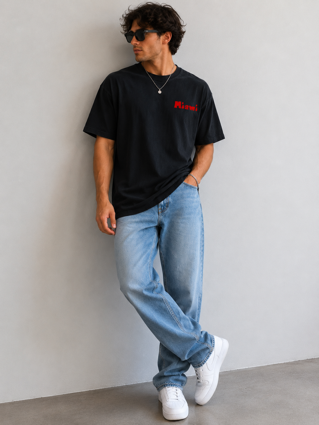 Reverse Dyed Loose Cotton T-Shirt