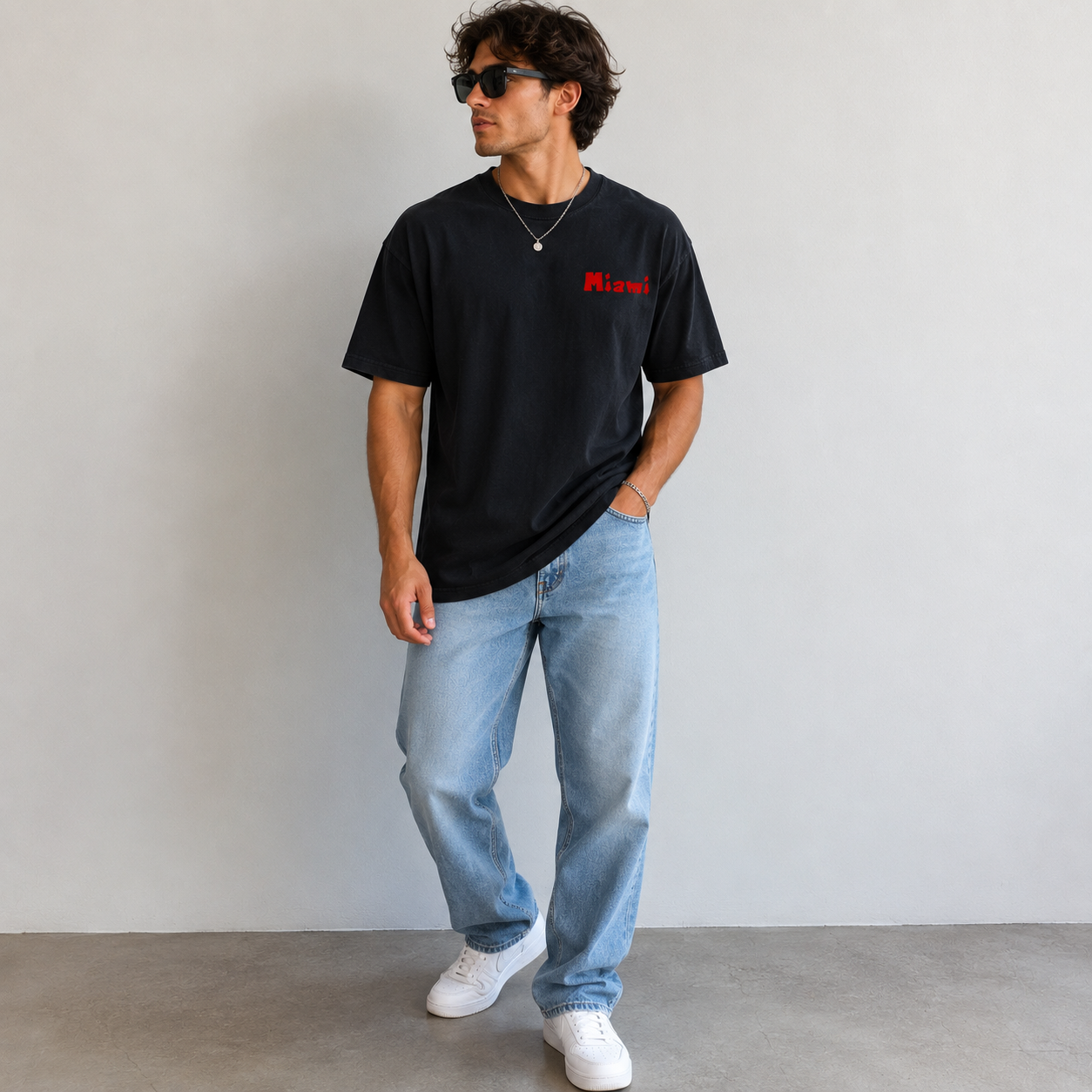 Reverse Dyed Loose Cotton T-Shirt
