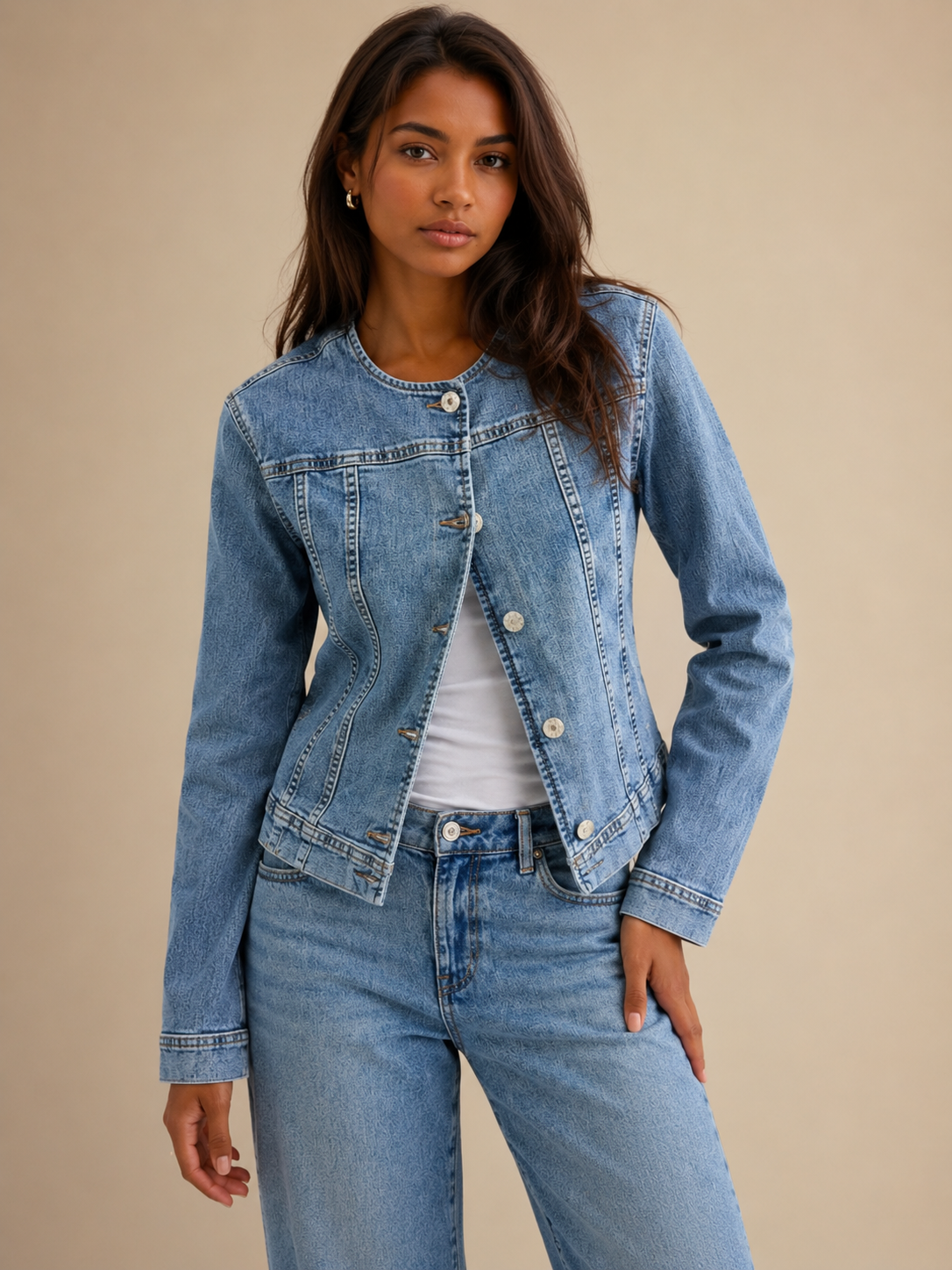 Classic Button-Down Denim Jacket