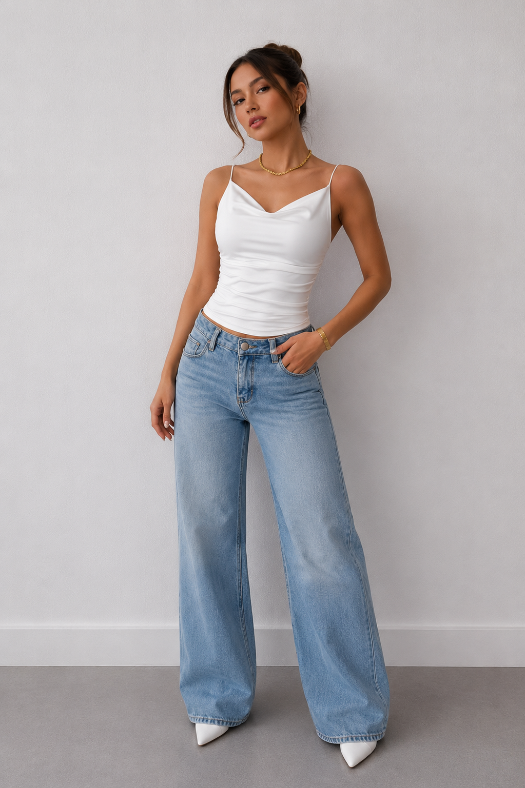 Cowl Neck Cami Top