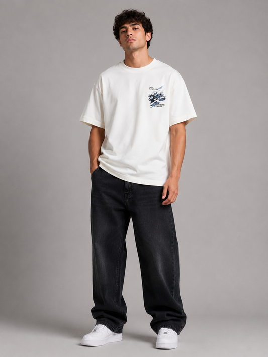 Skyline White Graphic T-Shirt
