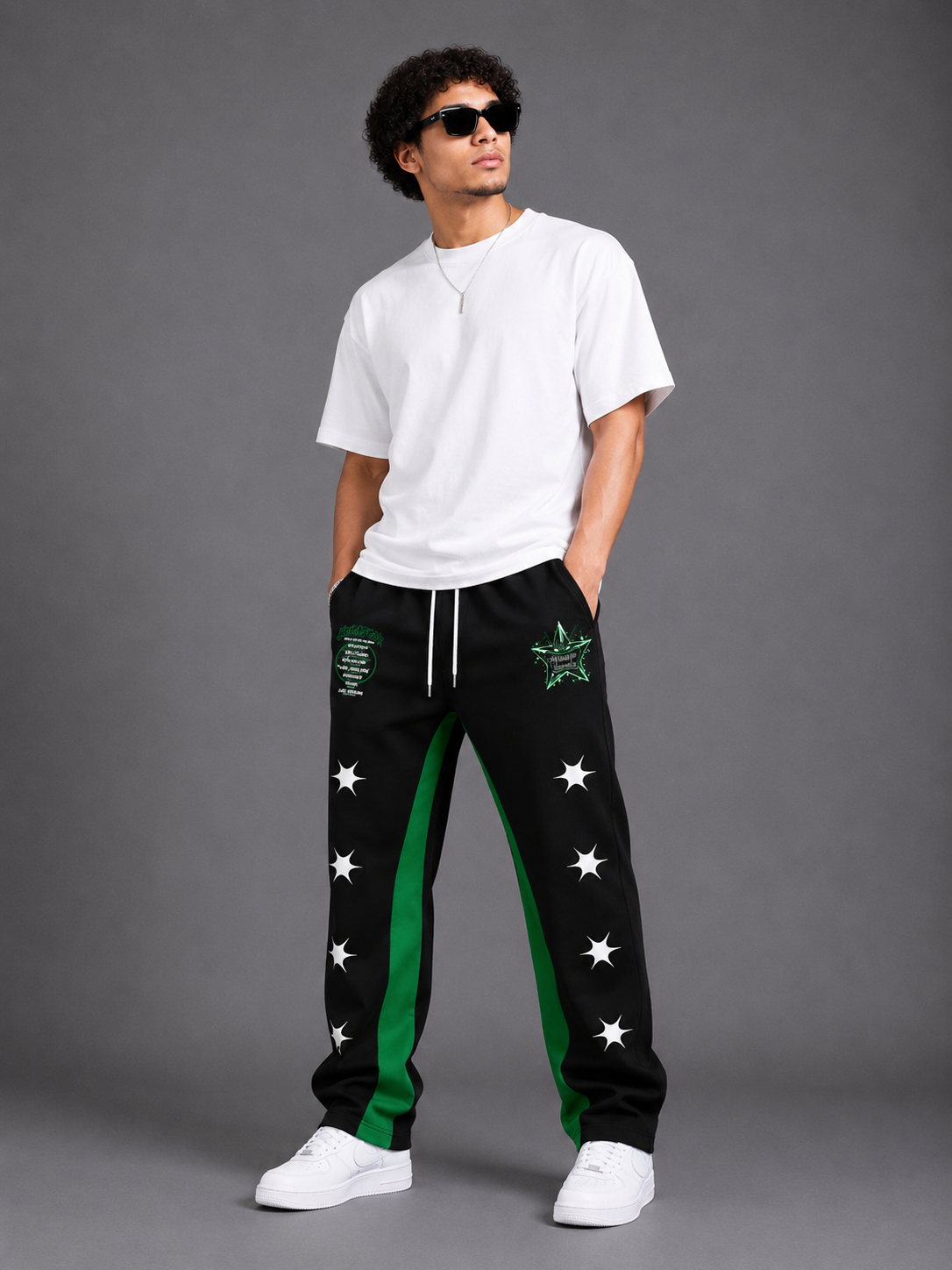 Cosmic Vibe Black Pants
