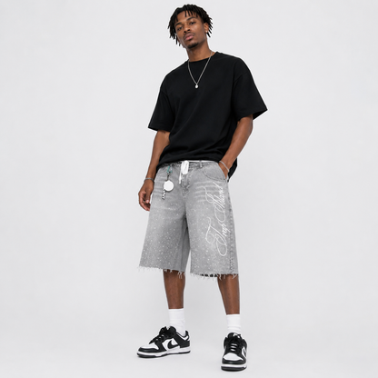 Short Streetwear Ice Wash
