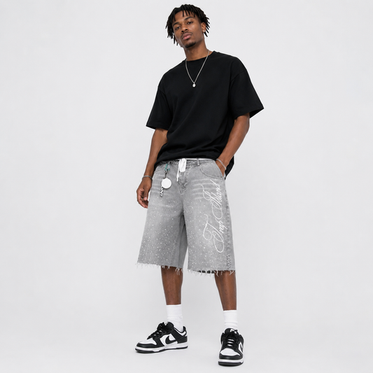 Short Streetwear Ice Wash