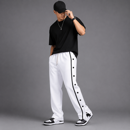 Pants Urban Button Grey