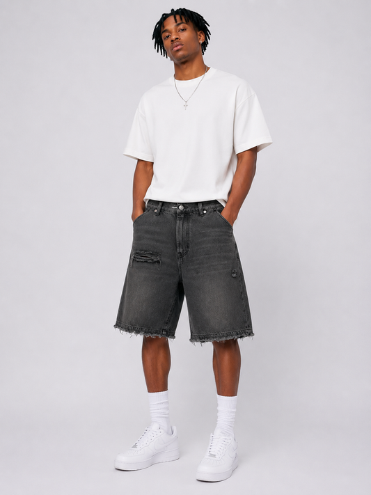 Short Urban Distressed Black