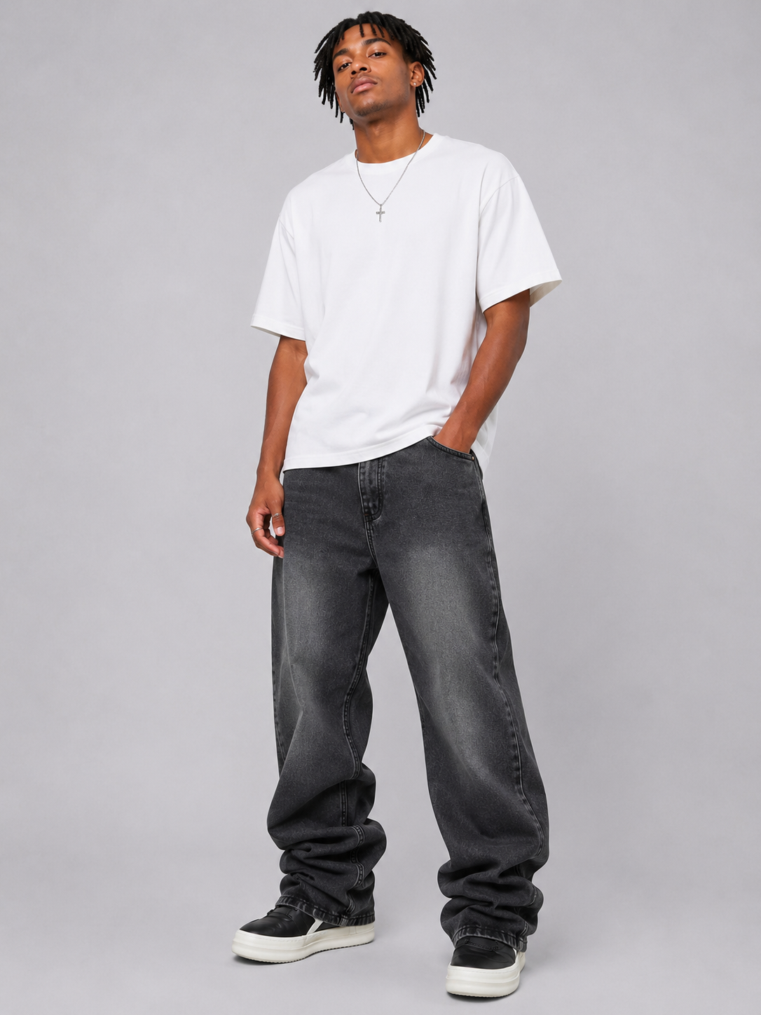 Jeans Oversize Midnight Black