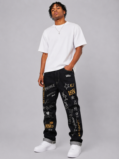 Jeans Street Art Black