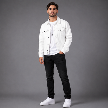 Jacket White Urban Style