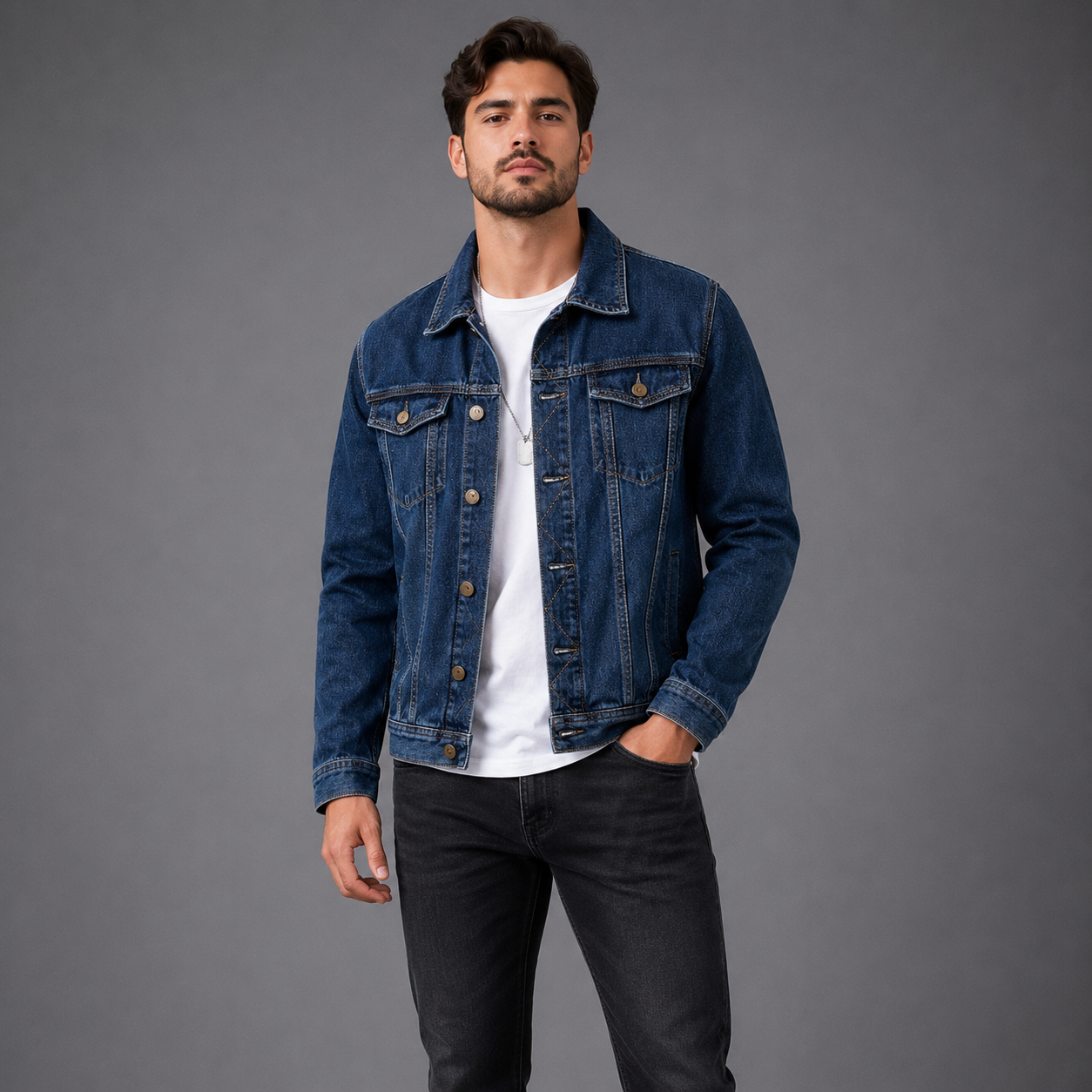 Jacket Denim Essential Blue